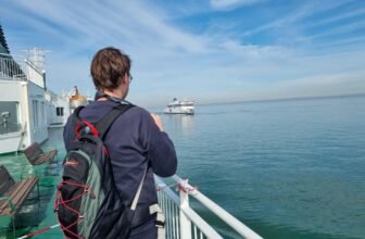 An Bord von Calais Dover mit P&O Ferries im Bild