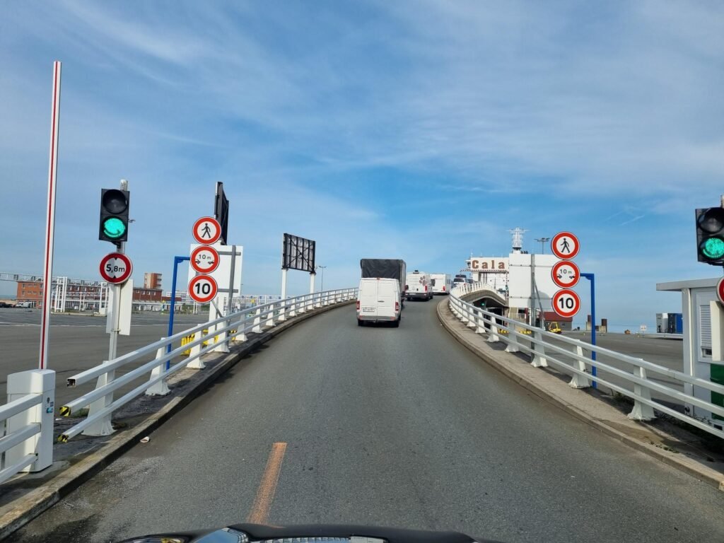 Einschiffung in Calais