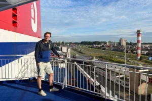 An Bord der Fähre zwischen Hoek van Holland und Harwich