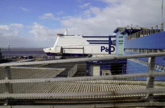 Die Pride of Hull-Fähre nach England.