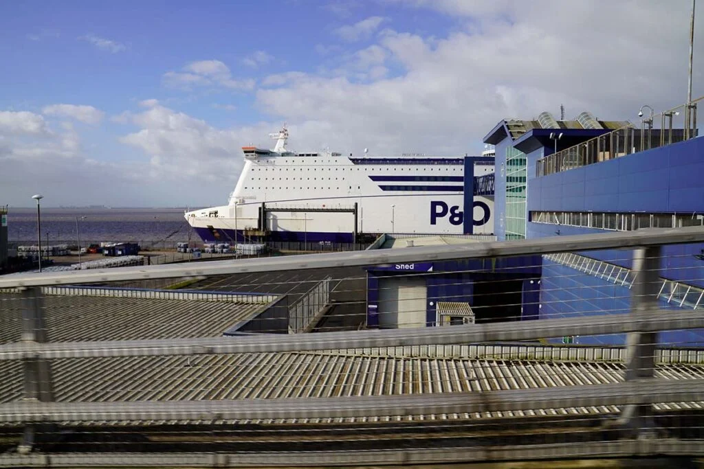 Die Pride of Hull-Fähre nach England.