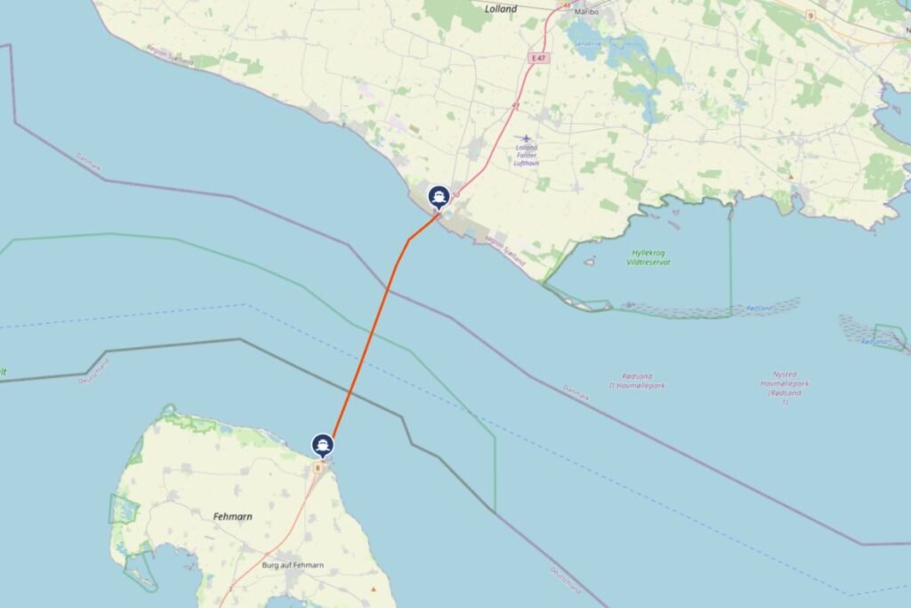 Fähre nach Kopenhagen von Puttgarden