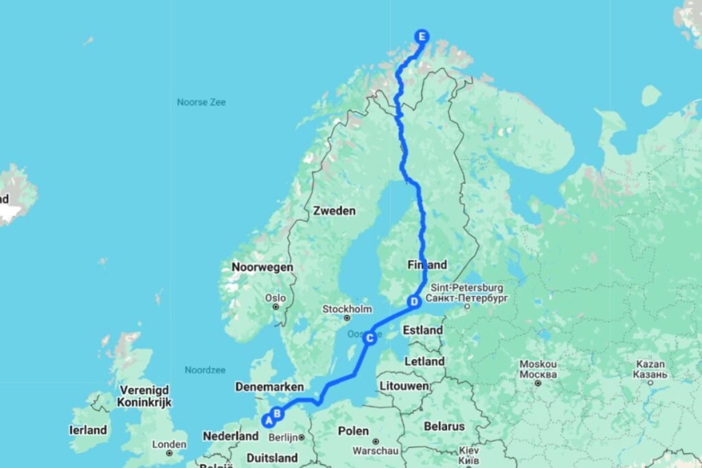 Autoreise zum Nordkap über Finnland