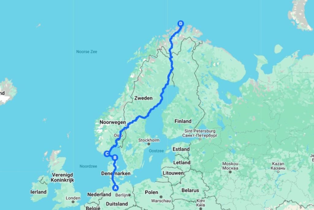 Autoreise zum Nordkap über Norwegen