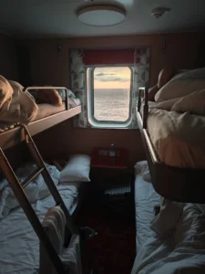 Kabine auf der Fähre nach Portsmouth