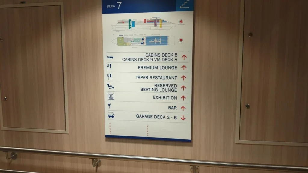 Deckplan der Fähre Santona