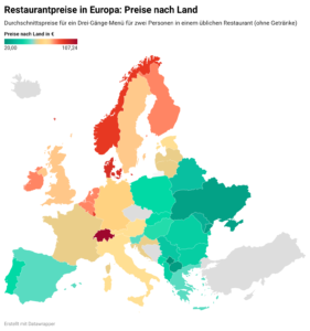 Restaurantpreise in Europa