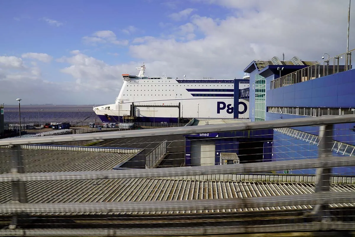 Die Pride of Hull im Hafen von Hull