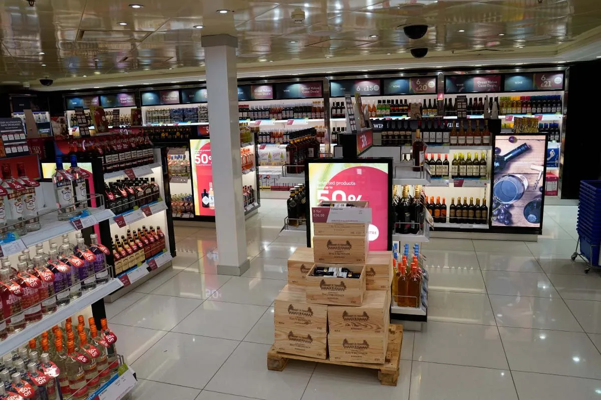 Duty-free-Laden an Bord